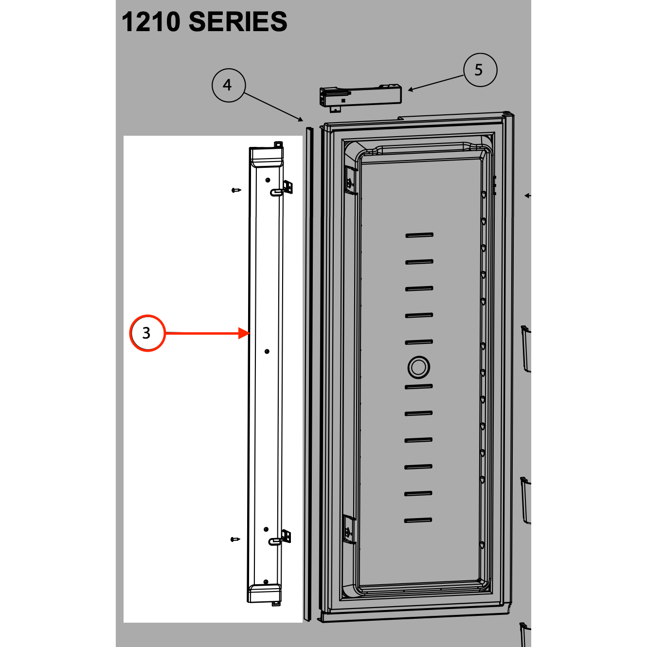 Norcold refrigerator deals door