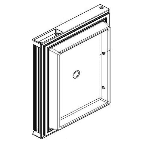 Norcold® Refrigerator Door Replacement For The 2118 Series - Upper Left Hand Stainless Steel - 637193