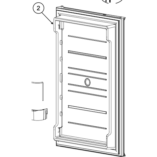 Norcold® Refrigerator Lower Door Replacement - N7 Polar Series Panel Type - 638532